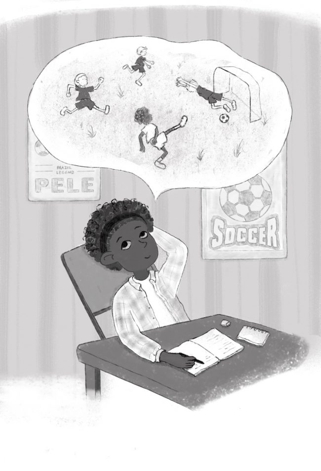 Illustration for childrens books in black and white_1