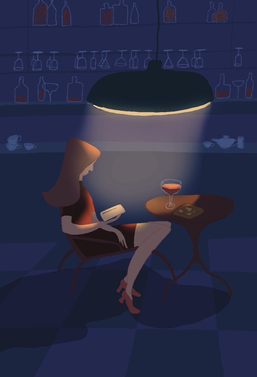 At the cafe