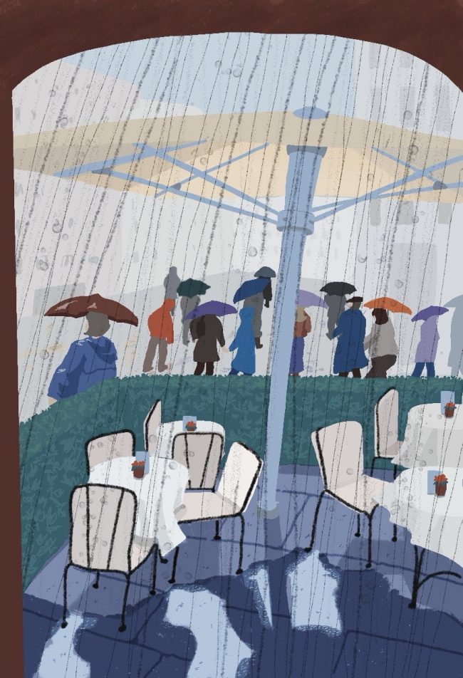 A rainy day