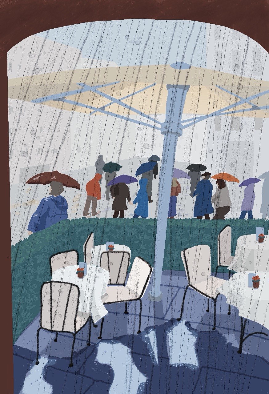 A rainy day